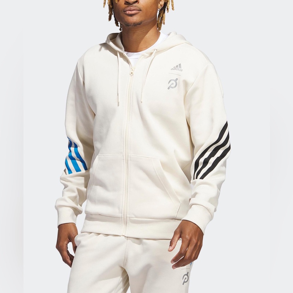Adidas x Peloton Men’s Full Zip Sweatshirts Size M Wonder White
